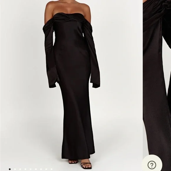 Meshki Black Long Sleeve Dress - Picture 1 of 9